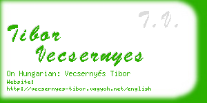 tibor vecsernyes business card
